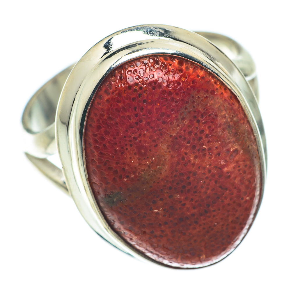 Sponge Coral Rings handcrafted by Ana Silver Co - RING64917