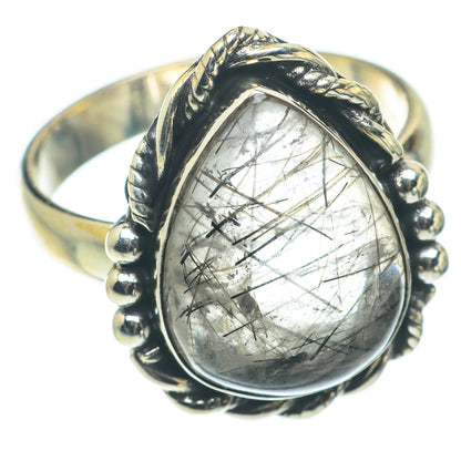Tourmalinated Quartz Rings handcrafted by Ana Silver Co - RING64924