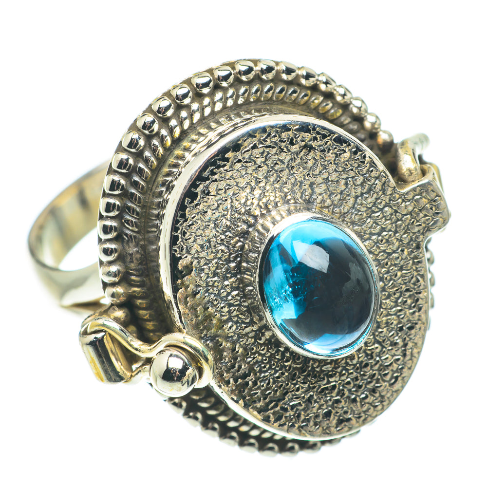 Blue Fluorite Rings handcrafted by Ana Silver Co - RING64959