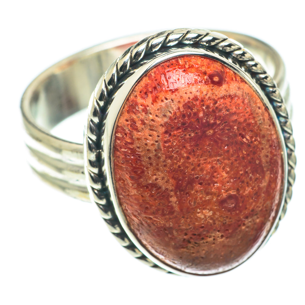 Sponge Coral Rings handcrafted by Ana Silver Co - RING64967