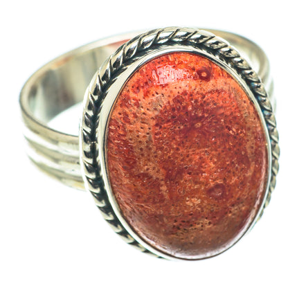 Sponge Coral Rings handcrafted by Ana Silver Co - RING64967