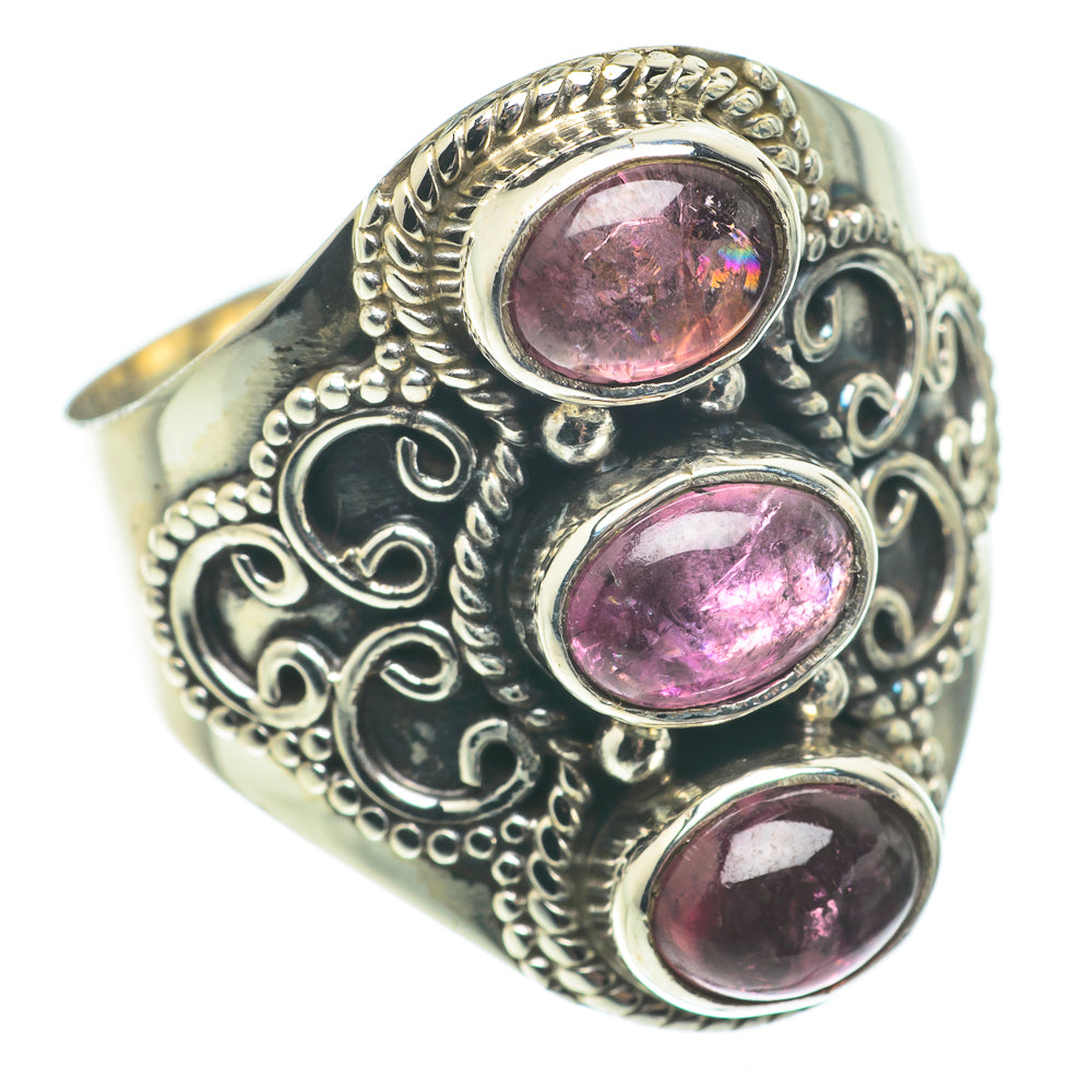 Pink Tourmaline Rings handcrafted by Ana Silver Co - RING64969