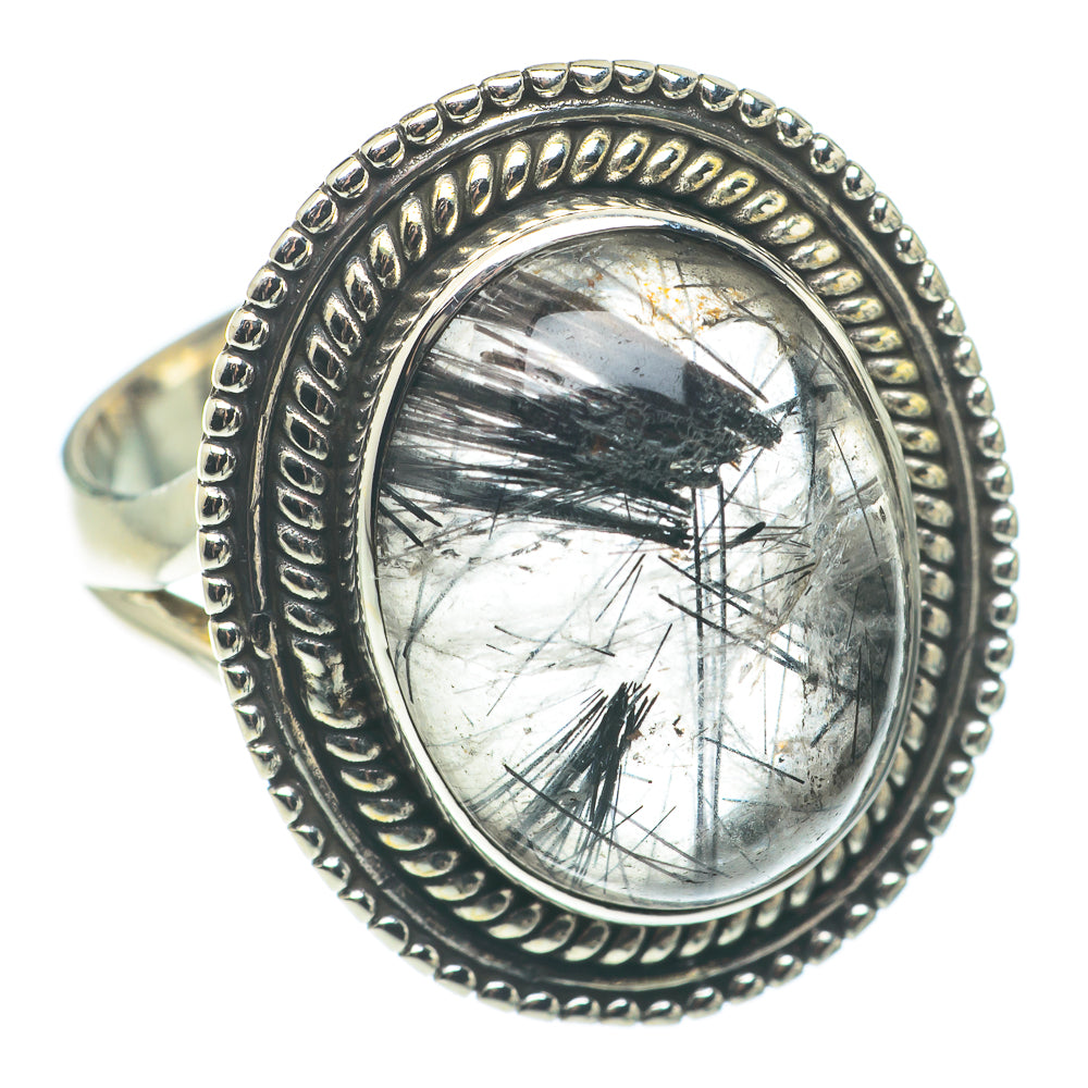Tourmalinated Quartz Rings handcrafted by Ana Silver Co - RING64972