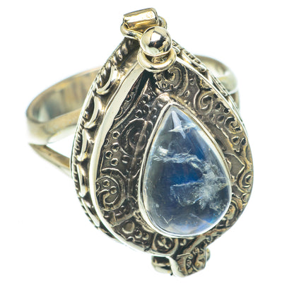 Rainbow Moonstone Rings handcrafted by Ana Silver Co - RING64974