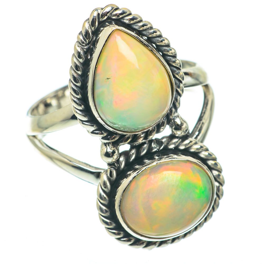 Ethiopian Opal Rings handcrafted by Ana Silver Co - RING64976