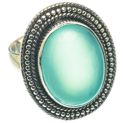 Aqua Chalcedony Rings handcrafted by Ana Silver Co - RING64980