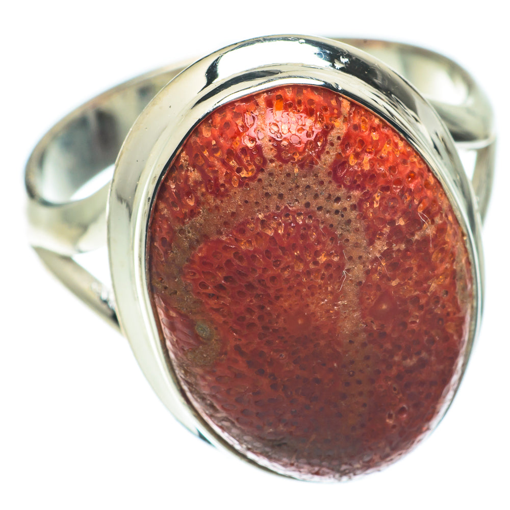 Sponge Coral Rings handcrafted by Ana Silver Co - RING64987