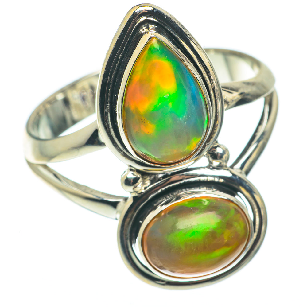 Ethiopian Opal Rings handcrafted by Ana Silver Co - RING64998