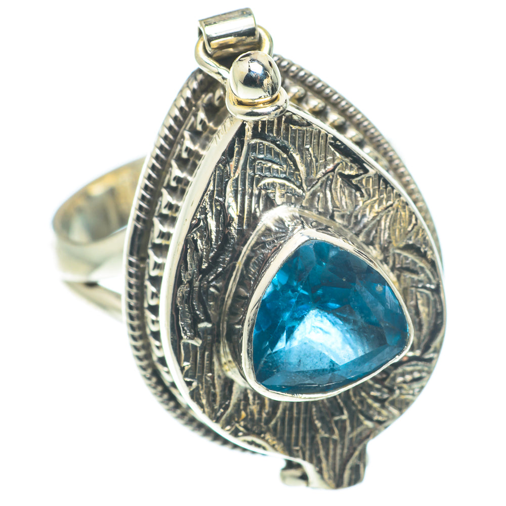 Blue Topaz Rings handcrafted by Ana Silver Co - RING65004
