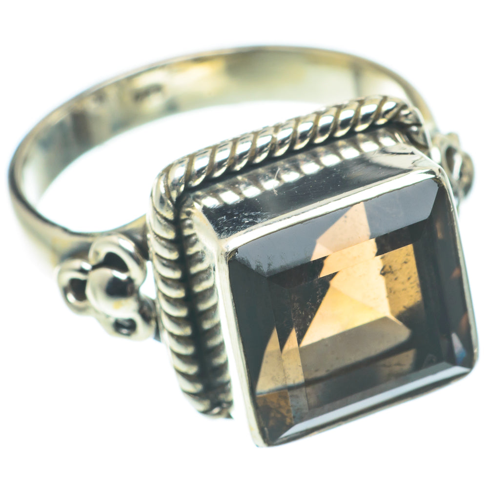 Smoky Quartz Rings handcrafted by Ana Silver Co - RING65009
