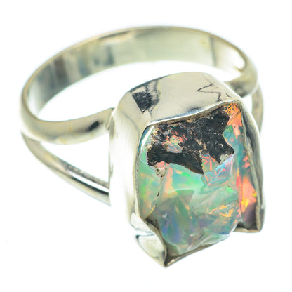 Ethiopian Opal Rings handcrafted by Ana Silver Co - RING65019