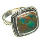Chrysocolla Rings handcrafted by Ana Silver Co - RING65024