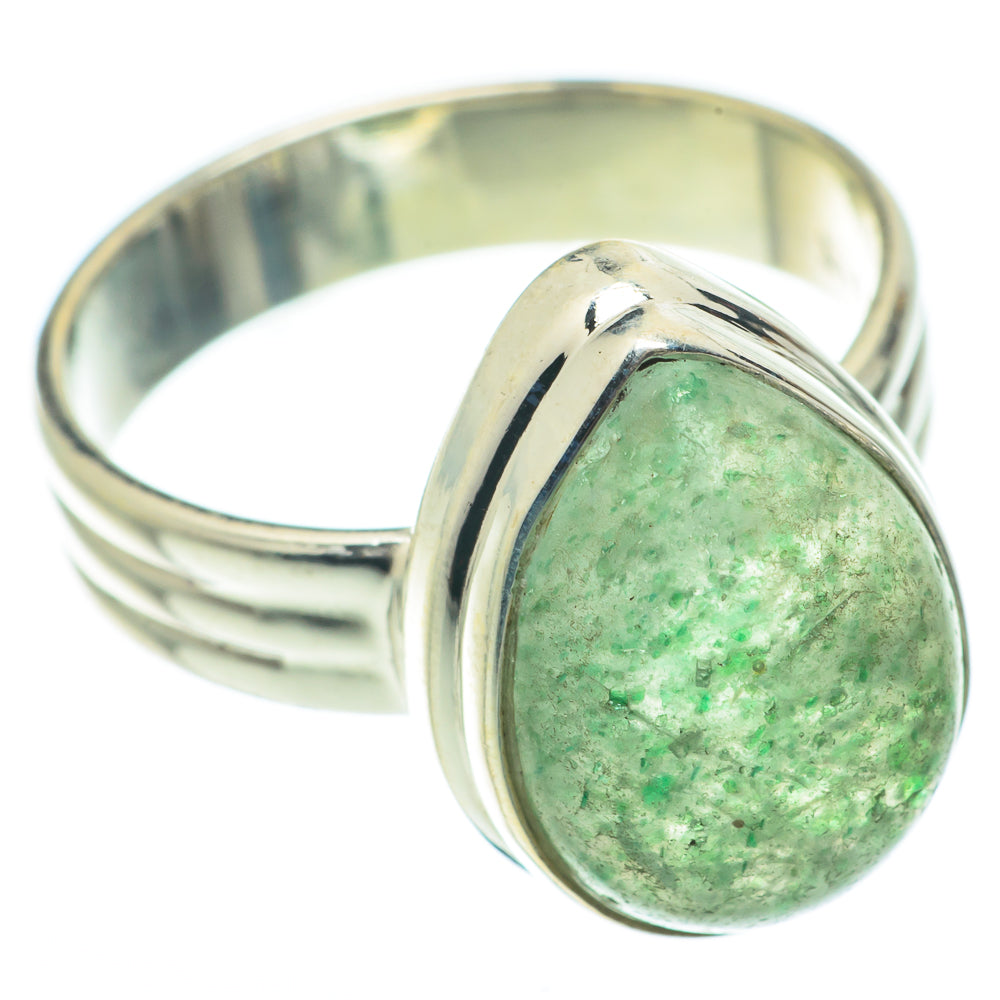 Green Aventurine Rings handcrafted by Ana Silver Co - RING65026