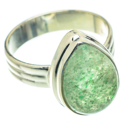 Green Aventurine Rings handcrafted by Ana Silver Co - RING65026