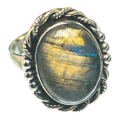 Labradorite Rings handcrafted by Ana Silver Co - RING65042