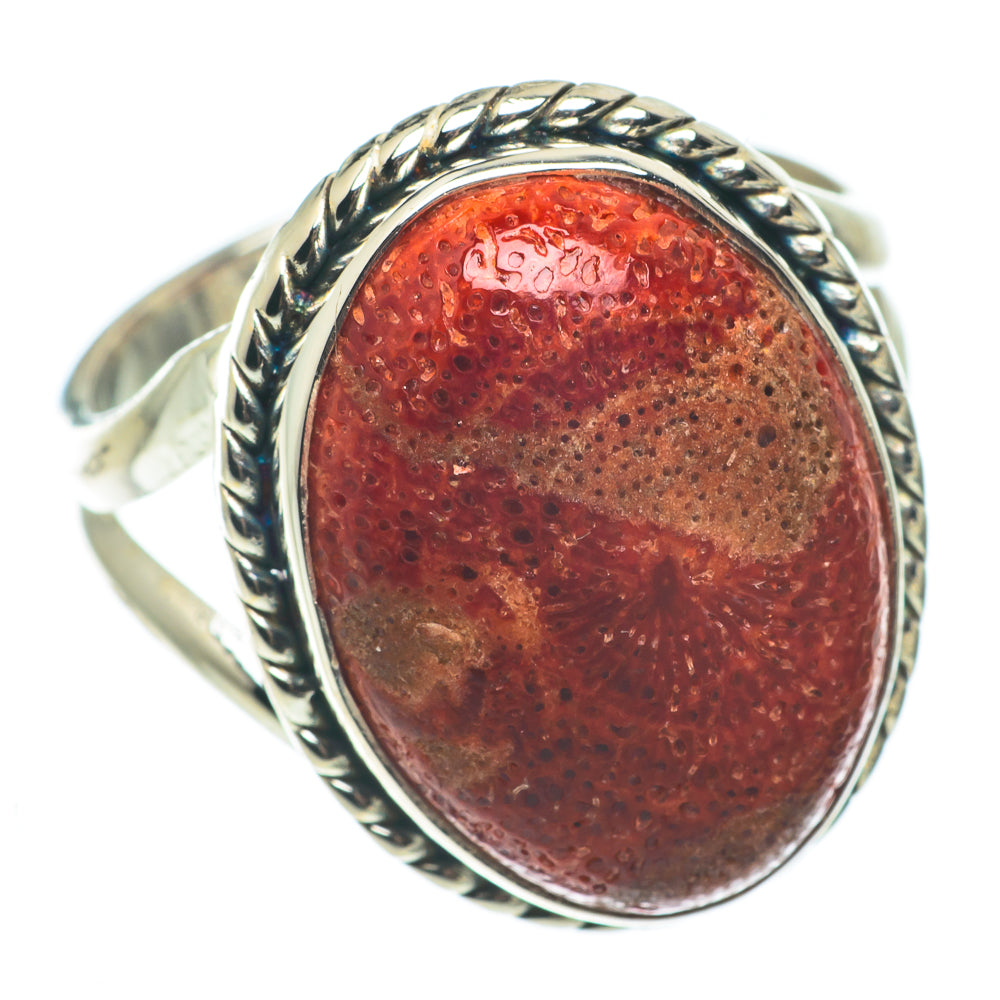 Sponge Coral Rings handcrafted by Ana Silver Co - RING65048