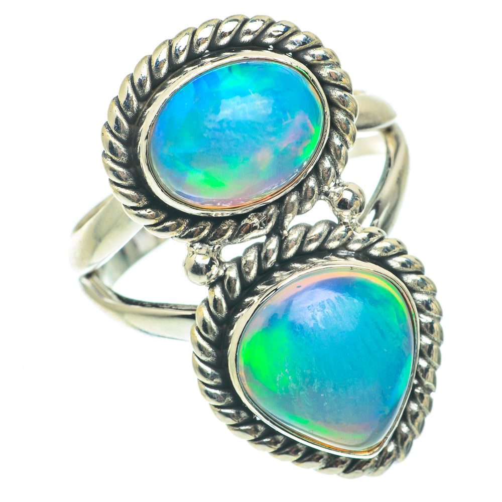 Ethiopian Opal Rings handcrafted by Ana Silver Co - RING65058