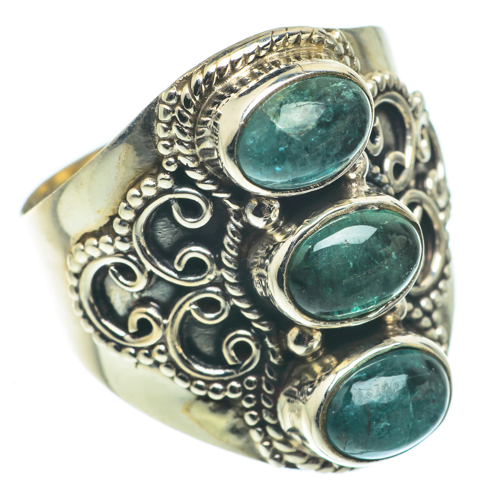 Blue Fluorite Rings handcrafted by Ana Silver Co - RING65060