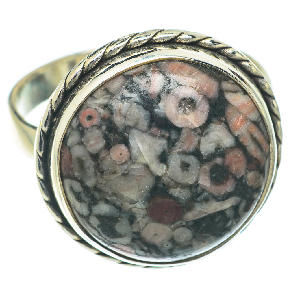 Crinoid Fossil Rings handcrafted by Ana Silver Co - RING65065