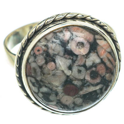 Crinoid Fossil Rings handcrafted by Ana Silver Co - RING65065
