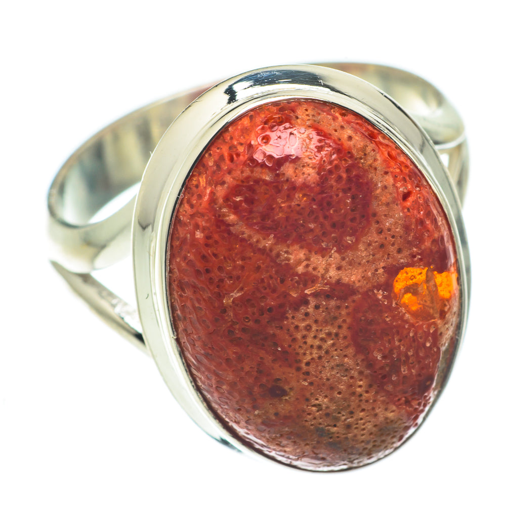 Sponge Coral Rings handcrafted by Ana Silver Co - RING65066