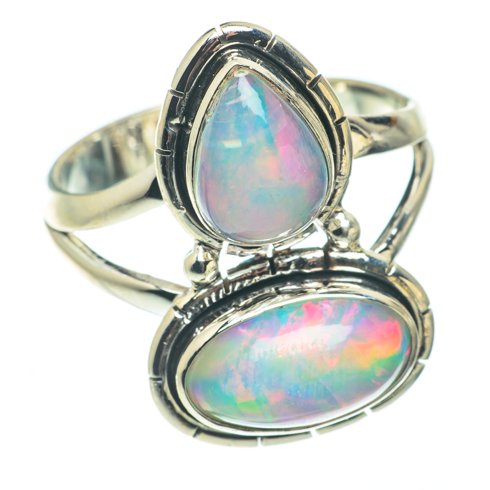 Ethiopian Opal Rings handcrafted by Ana Silver Co - RING65072
