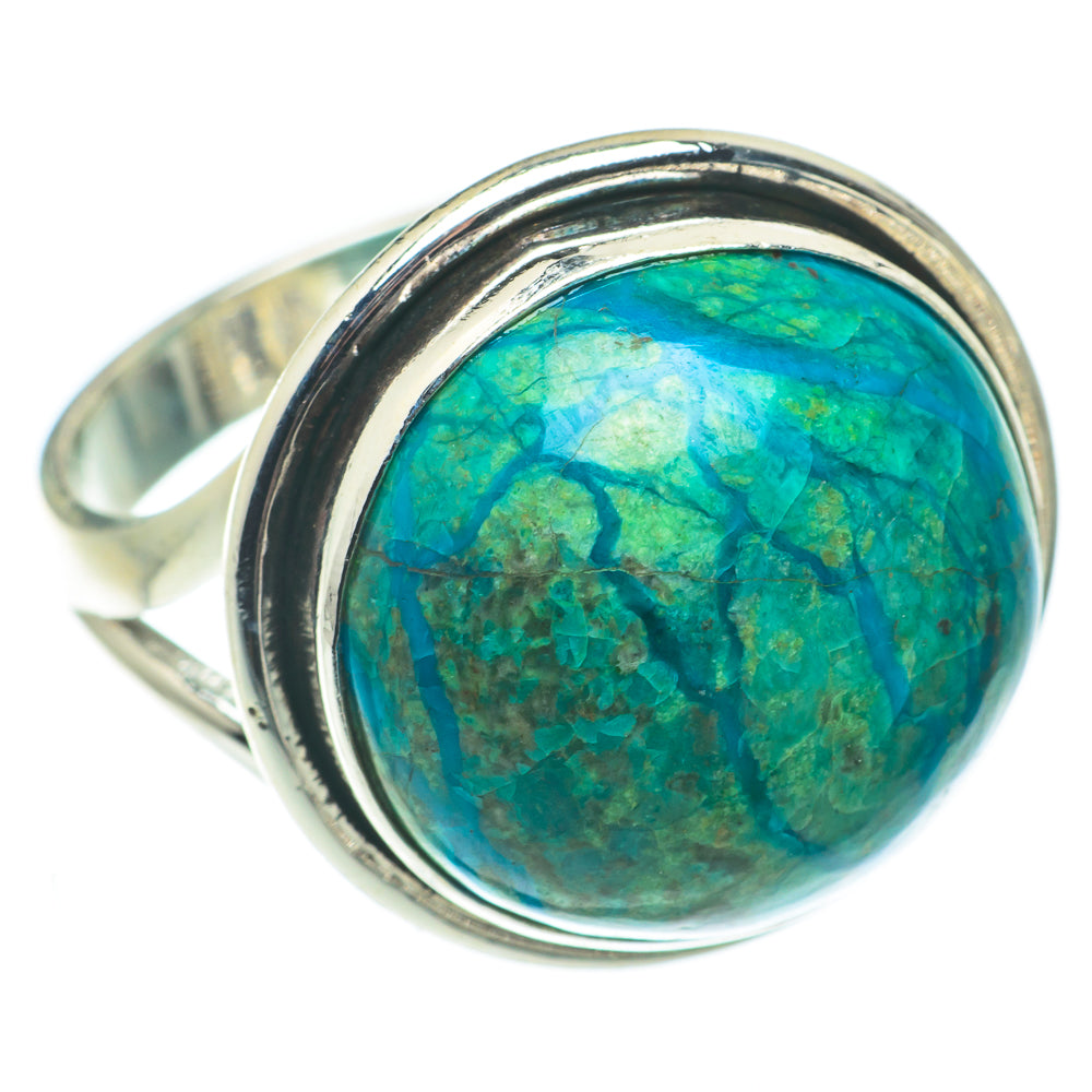 Chrysocolla Rings handcrafted by Ana Silver Co - RING65076