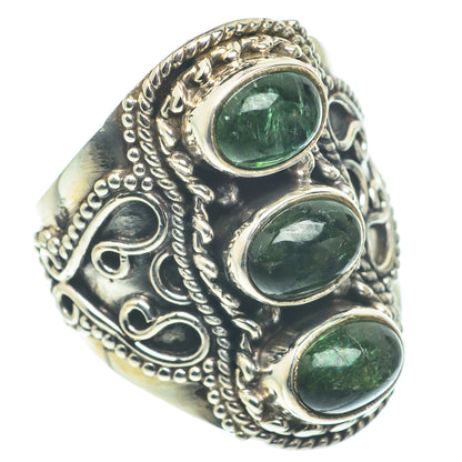 Green Tourmaline Rings handcrafted by Ana Silver Co - RING65079