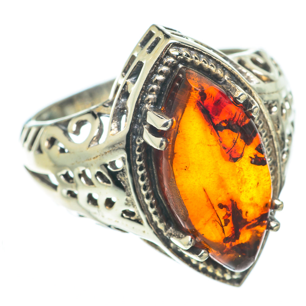 Baltic Amber Rings handcrafted by Ana Silver Co - RING65083