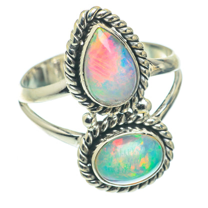 Ethiopian Opal Rings handcrafted by Ana Silver Co - RING65091