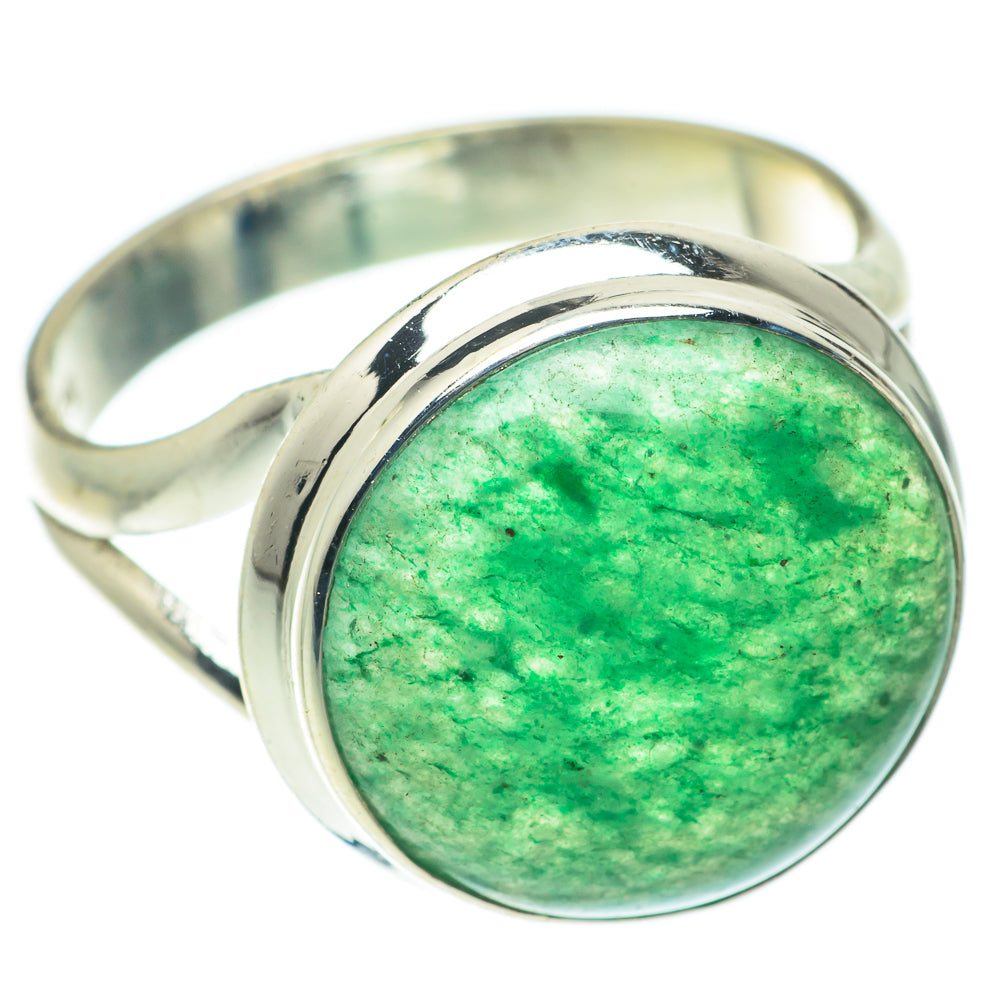 Green Aventurine Rings handcrafted by Ana Silver Co - RING65095