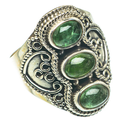 Green Tourmaline Rings handcrafted by Ana Silver Co - RING65096