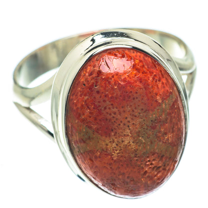 Sponge Coral Rings handcrafted by Ana Silver Co - RING65099