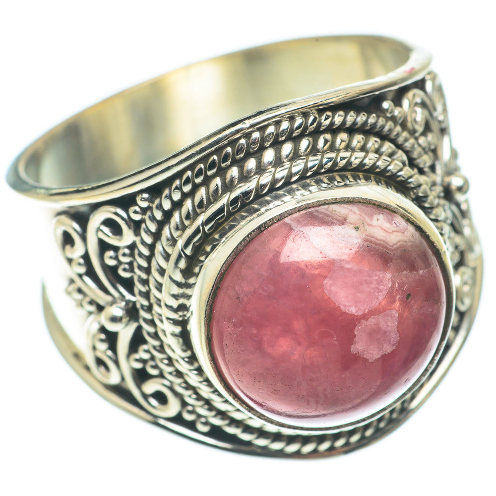 Rhodochrosite Rings handcrafted by Ana Silver Co - RING65102