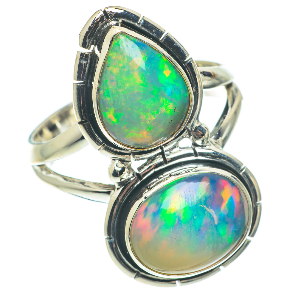 Ethiopian Opal Rings handcrafted by Ana Silver Co - RING65105