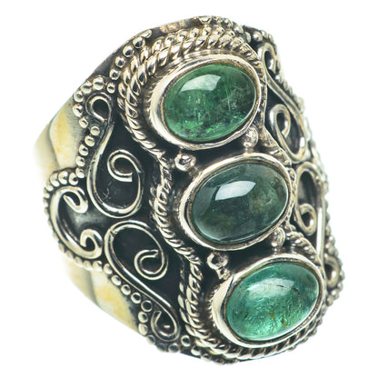 Green Tourmaline Rings handcrafted by Ana Silver Co - RING65109