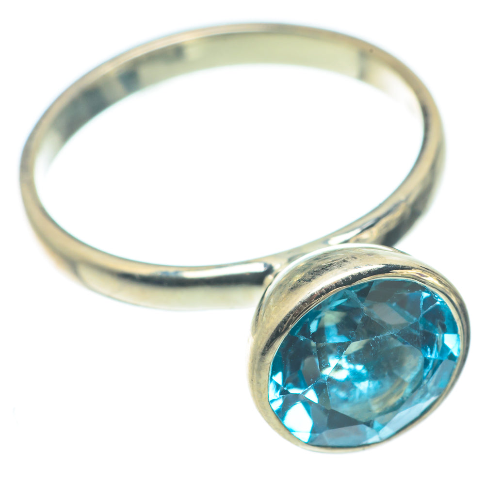 Blue Topaz Rings handcrafted by Ana Silver Co - RING65110