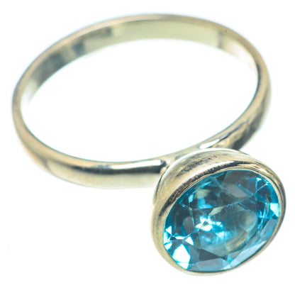 Blue Topaz Rings handcrafted by Ana Silver Co - RING65110