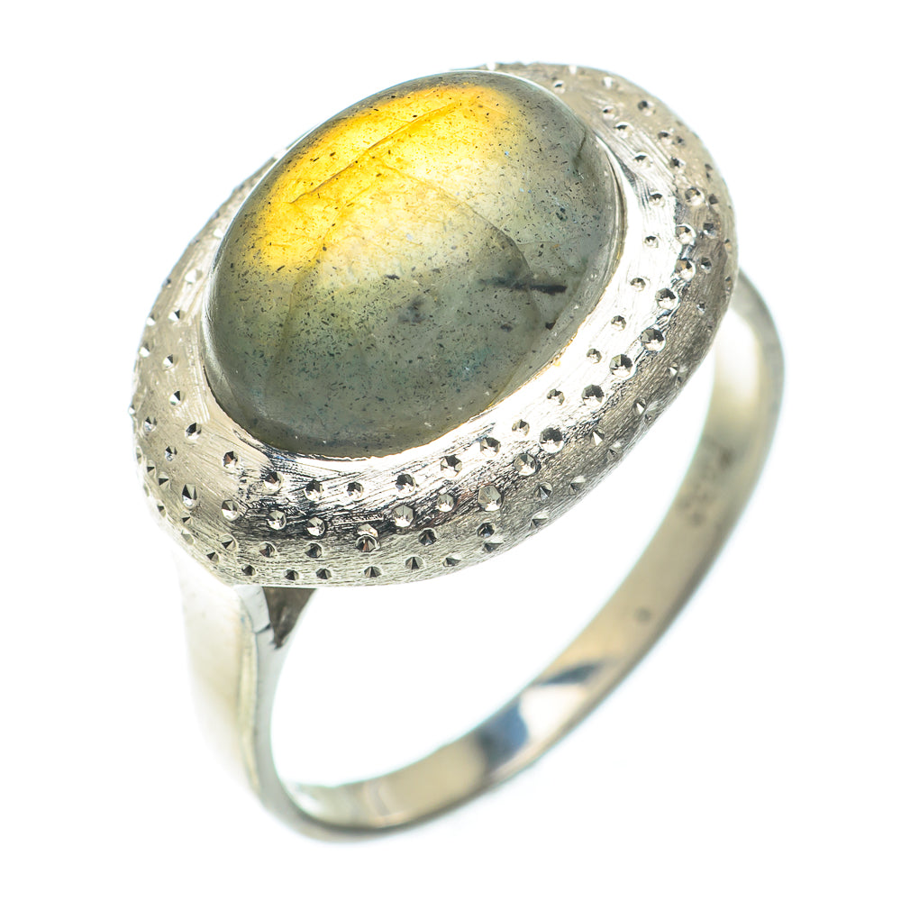 Labradorite Rings handcrafted by Ana Silver Co - RING65114