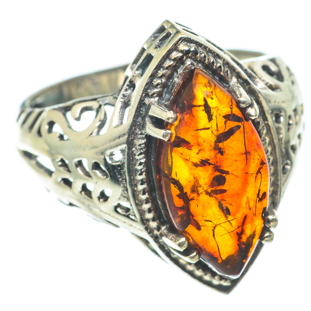 Baltic Amber Rings handcrafted by Ana Silver Co - RING65118