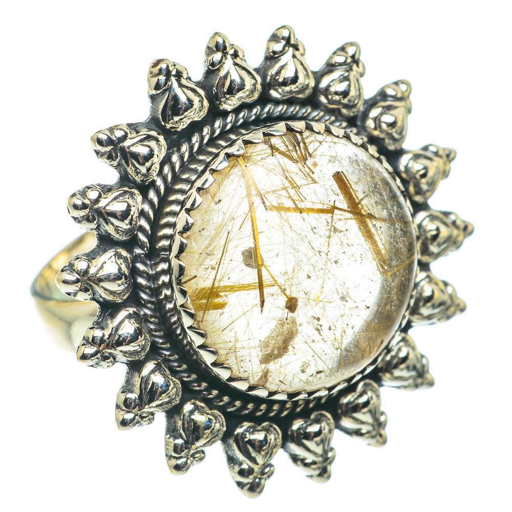 Rutilated Quartz Rings handcrafted by Ana Silver Co - RING65137