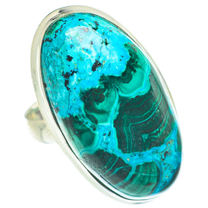 Malachite In Chrysocolla Rings handcrafted by Ana Silver Co - RING65144