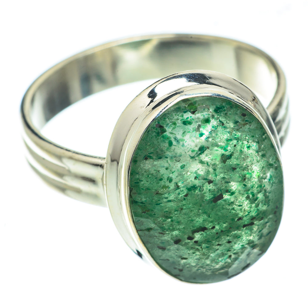 Green Aventurine Rings handcrafted by Ana Silver Co - RING65154