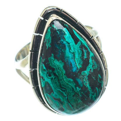 Malachite In Chrysocolla Rings handcrafted by Ana Silver Co - RING65156