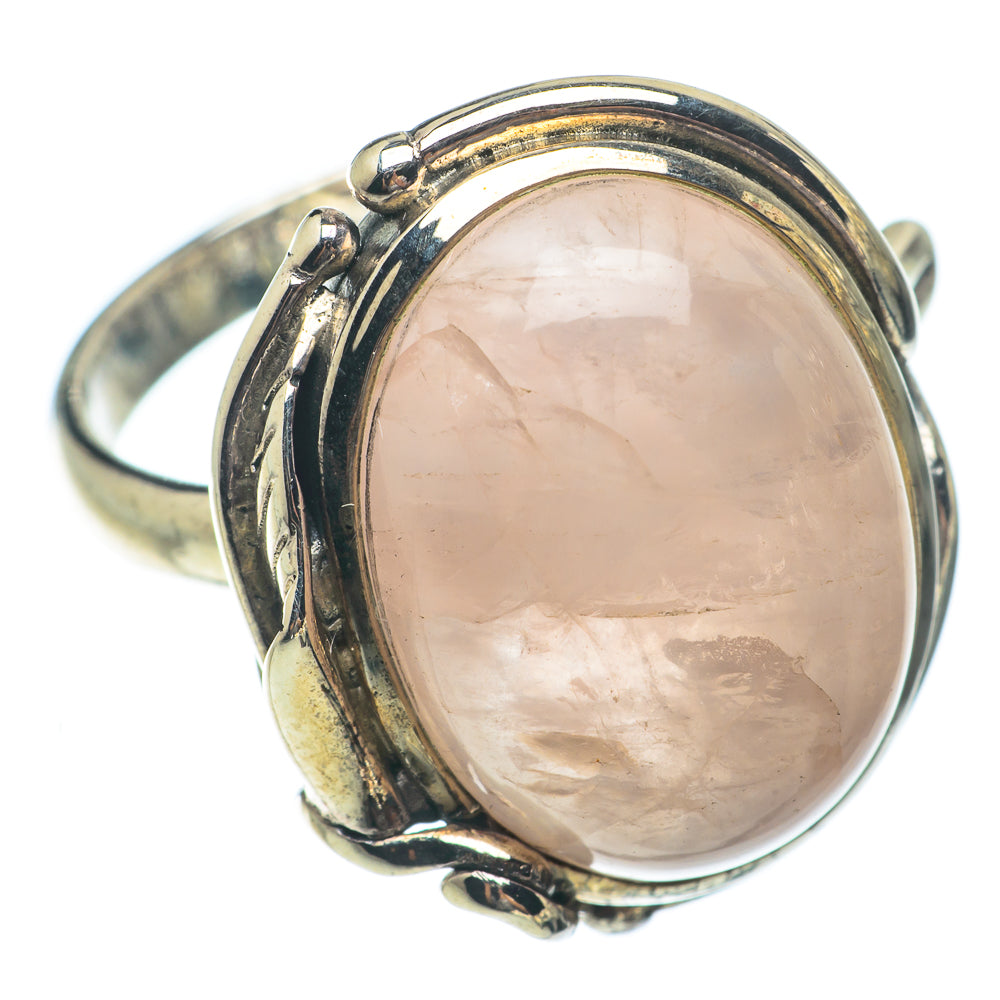 Rose Quartz Rings handcrafted by Ana Silver Co - RING65162