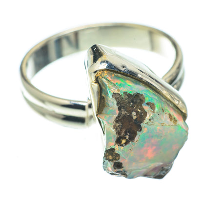 Ethiopian Opal Rings handcrafted by Ana Silver Co - RING65176