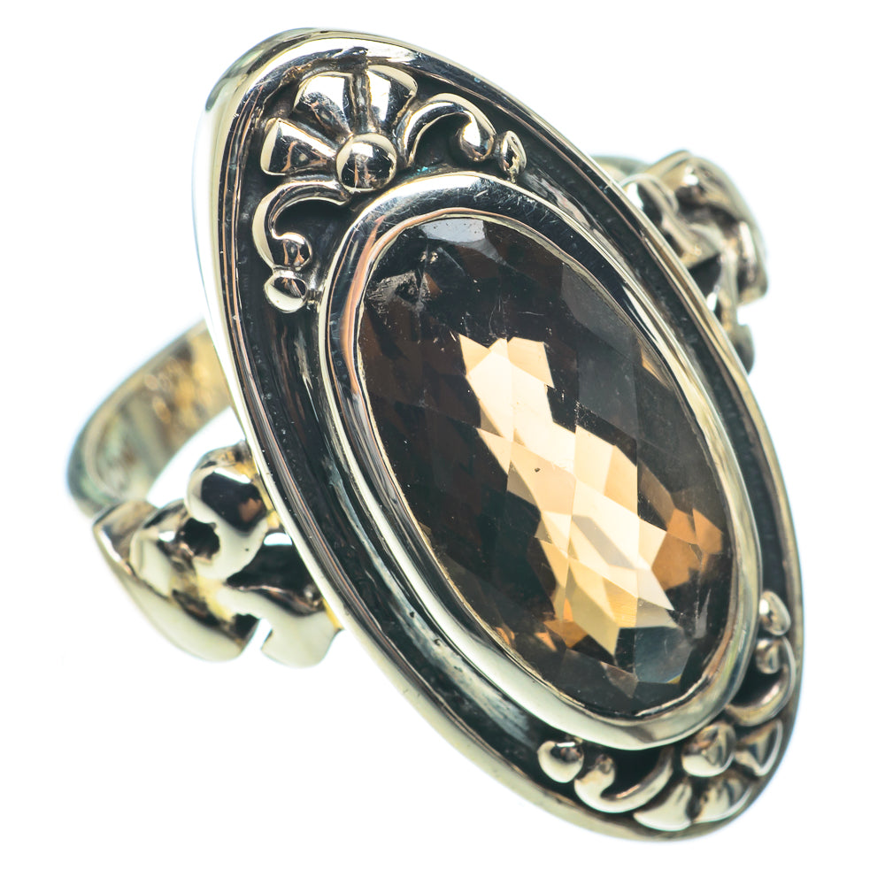 Smoky Quartz Rings handcrafted by Ana Silver Co - RING65185