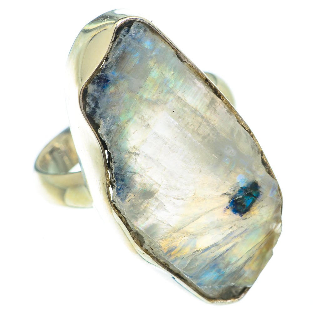 Rainbow Moonstone Rings handcrafted by Ana Silver Co - RING65200