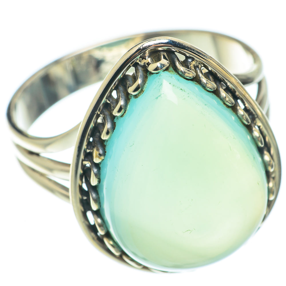 Aqua Chalcedony Rings handcrafted by Ana Silver Co - RING65209