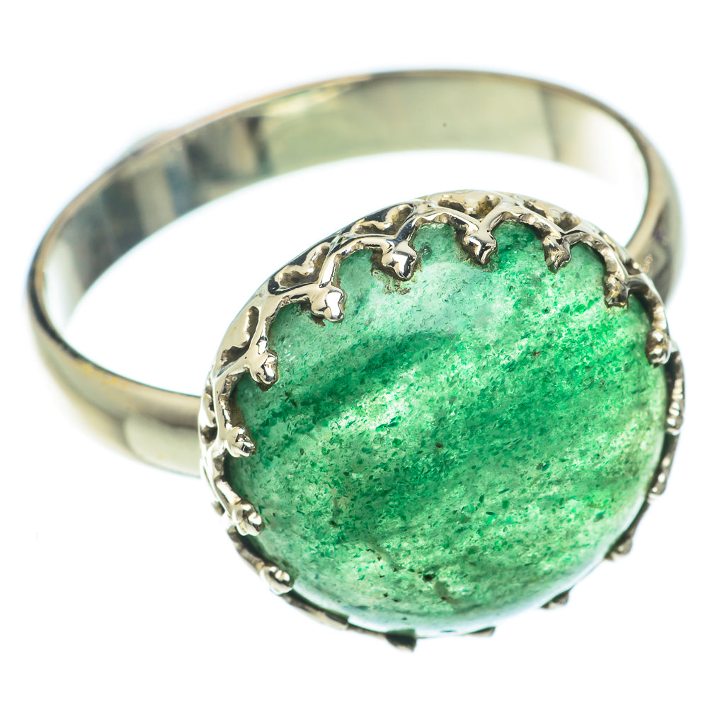 Green Aventurine Rings handcrafted by Ana Silver Co - RING65212